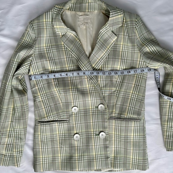 Urban Outfitters Women Light Green Oversized Double Breasted Blazer Size XS EUC - Picture 9 of 10